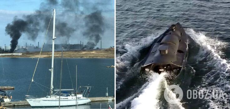 Occupiers restored defense line against sea drones in Crimea destroyed by storm