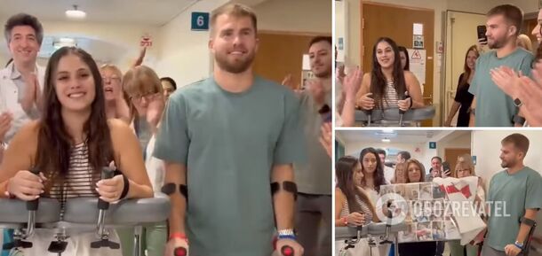 'Rehabilitating side by side': In Israel, a couple of lovers who lost their limbs on the first day of the war are learning to live again. Video