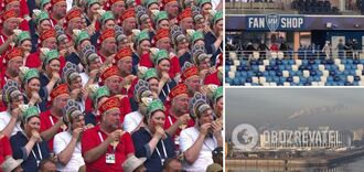 W Rosji ustanowiono 'rekord świata' w tańcu w kokoshnikach wokół boiska piłkarskiego. Wideo