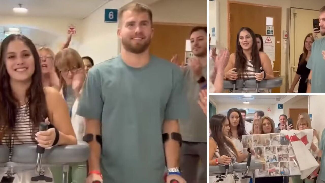 "Rehabilitacja ramię w ramię": W Izraelu para kochanków, którzy stracili kończyny pierwszego dnia wojny, uczy się żyć na nowo. Wideo