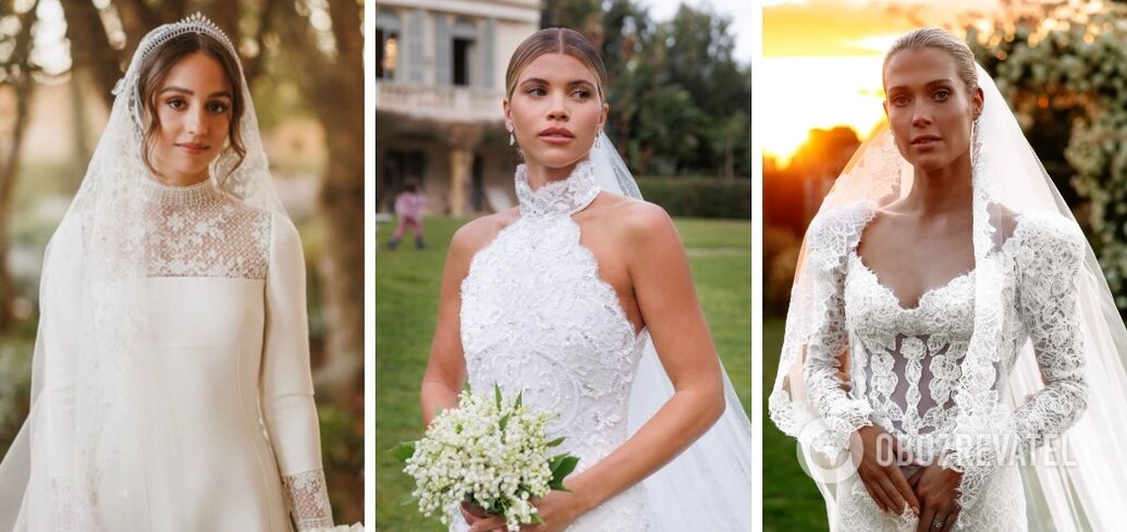 Top 7 most gorgeous celebrity wedding dresses in 2023. Photo