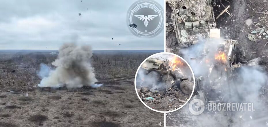 Ukrainian strike on Russian military equipment