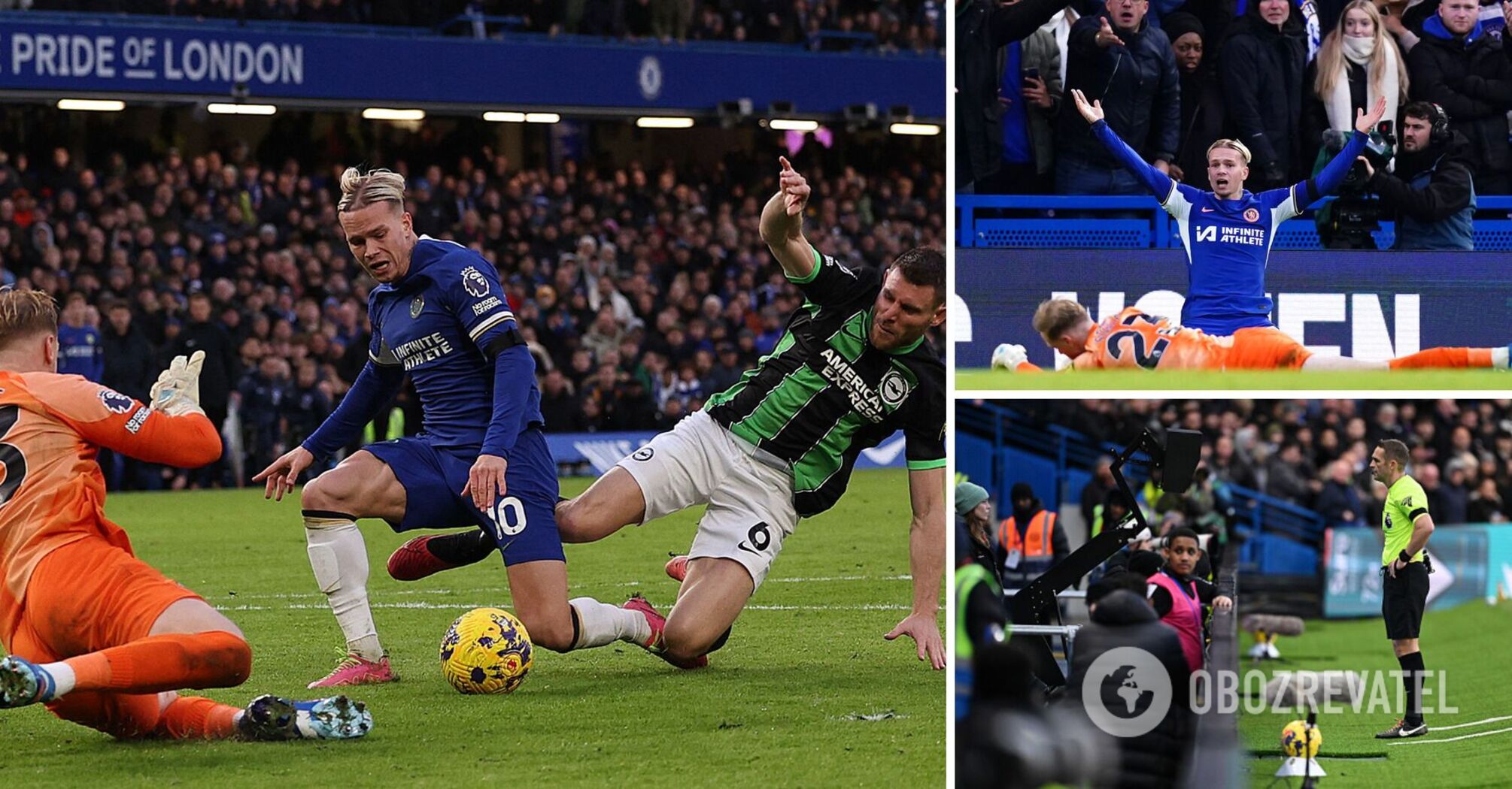Mudryk earns a penalty during Chelsea's winning match
