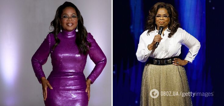 Oprah Winfrey, 69, stunned with a slender figure on the red carpet of the Academy Museum Gala. Photos before and after weight loss