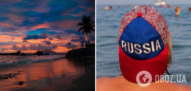 At a popular Thai resort, a Russian man was shouting and talking to himself: frightened tourists called the police