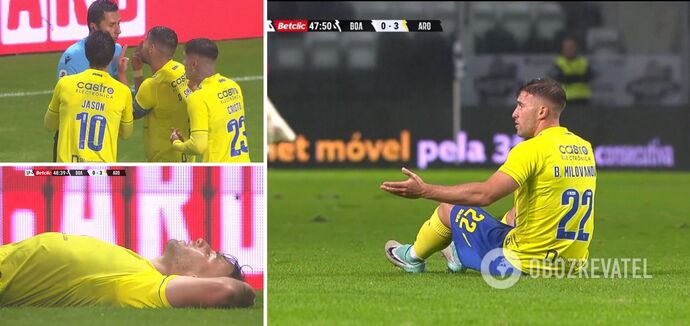 Skandal dnia. Kontuzjowany były piłkarz reprezentacji Ukrainy został wyrzucony z boiska w Portugalii, zamiast otrzymać pomoc medyczną. Wideo