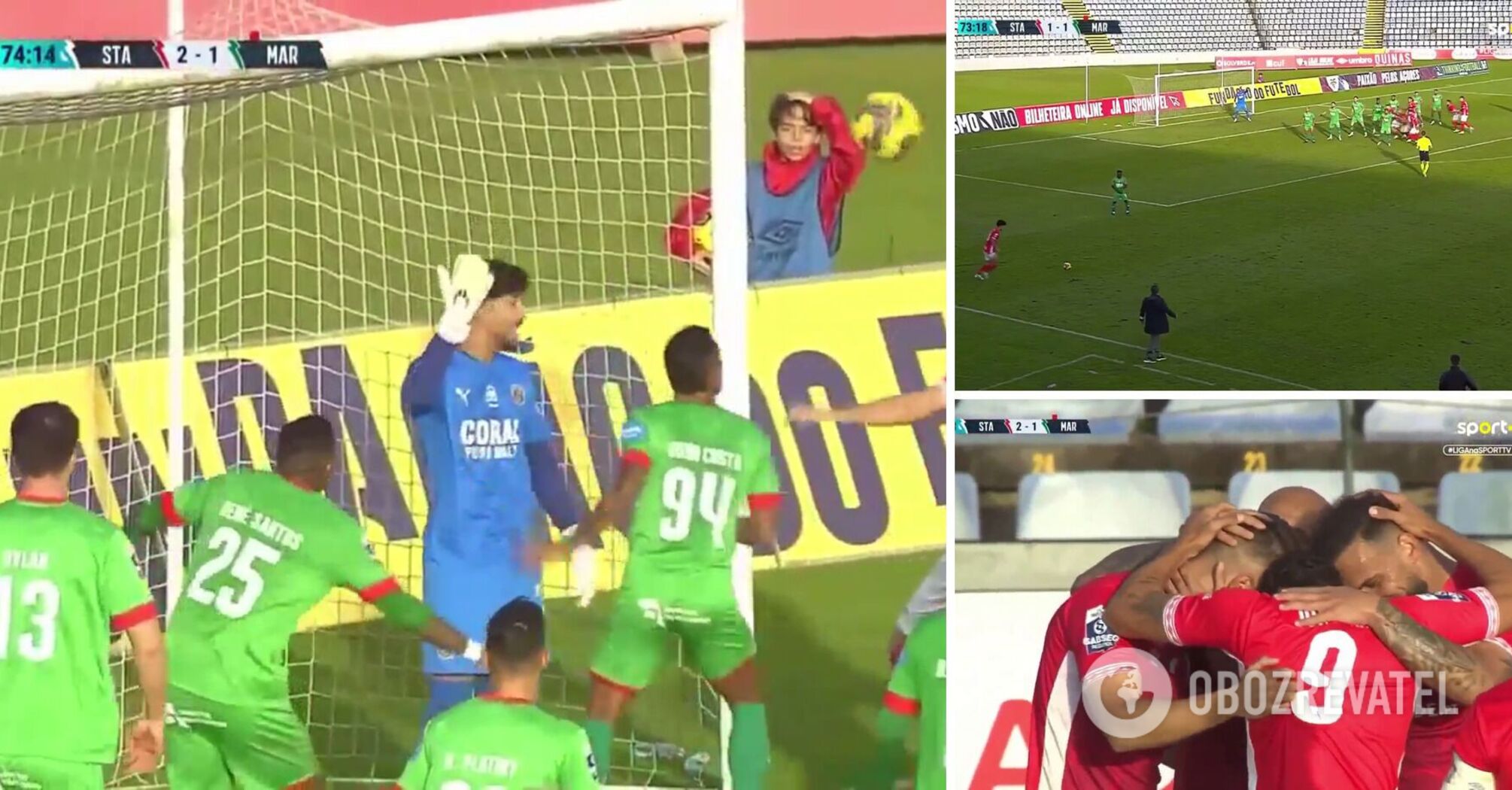 Goalkeeper misses "the most ridiculous goal of the decade" in the Portuguese championship. Video