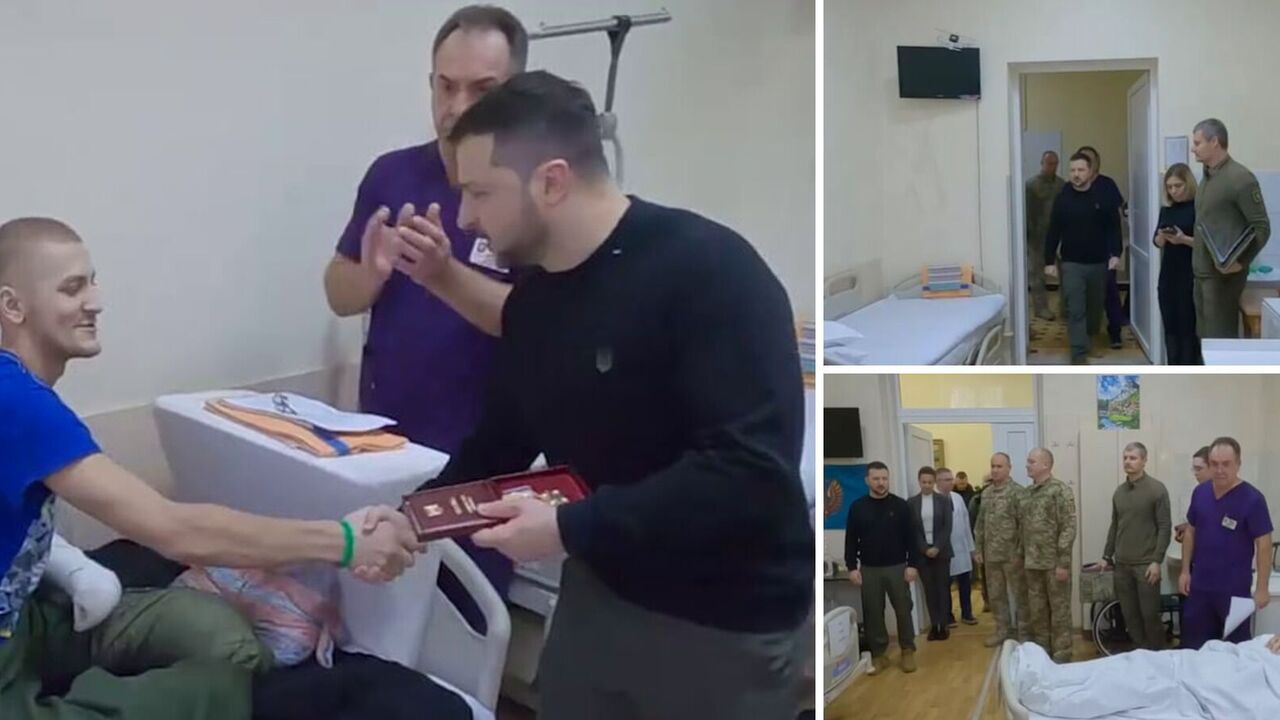 On the Day of the Armed Forces of Ukraine, Zelensky visited Ukrainian defenders in the hospital and presented awards. Video
