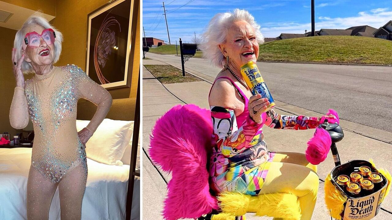 Age is just a number: a 95-year-old pensioner blew up Instagram with daring images and caused controversy. Photo