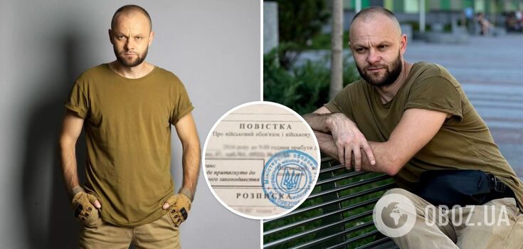 Ukraiński aktor, który był wolontariuszem w obwodzie tarnopolskim, otrzymał wezwanie do sądu