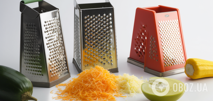 Why each side of the grater is needed: not all housewives know
