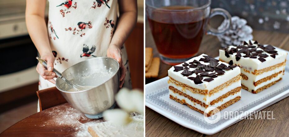 Pyszne ciasto ciasteczkowe