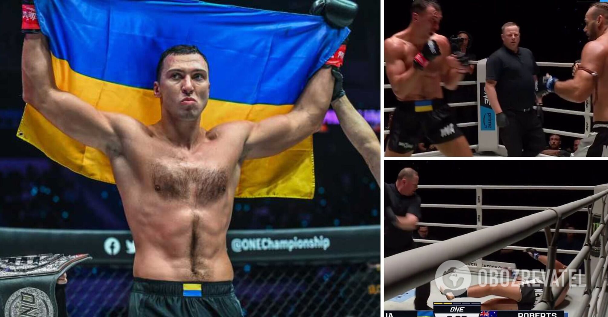 Ukrainian super heavyweight brutally knocked out his opponent in the second round, winning the title of world champion in Thai boxing. Video