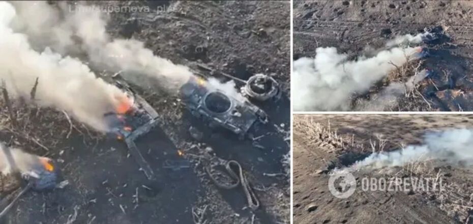 Two enemy tanks were destroyed near Vuhledar