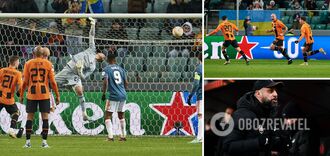 Shakhtar lost victory in the Europa League after an incredible goal by Rakytskyi with his back. Video.