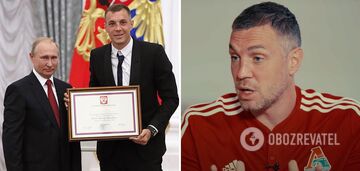 "I'm behind Putin": controversial footballer Dzyuba humiliated himself in front of the Russian dictator
