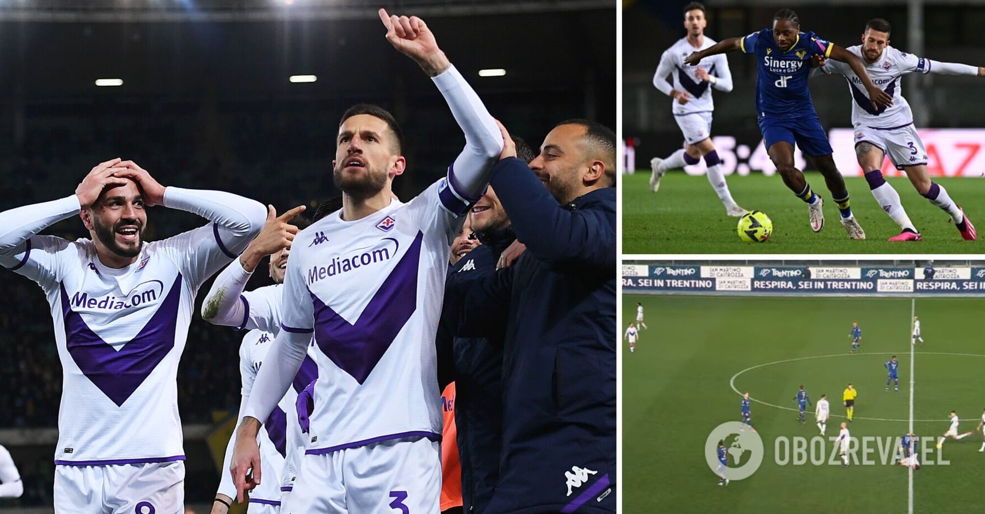 Italy's footballer scores a rare goal from the centre of the pitch. Video.