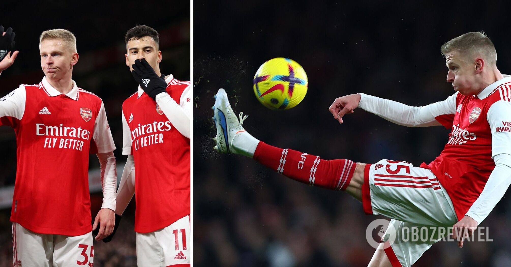 Zinchenko helped Arsenal and came into the starting line-up for the game against Everton. Video.