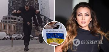 'Let the world not forget': Hanna Rizatdinova performed against the backdrop of Kyiv's destruction and brought the Internet to tears. Video