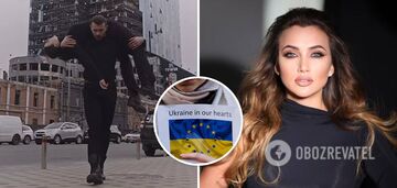 "Let the world not forget": Hanna Rizatdinova performed against the backdrop of Kyiv's destruction and brought the Internet to tears. Video