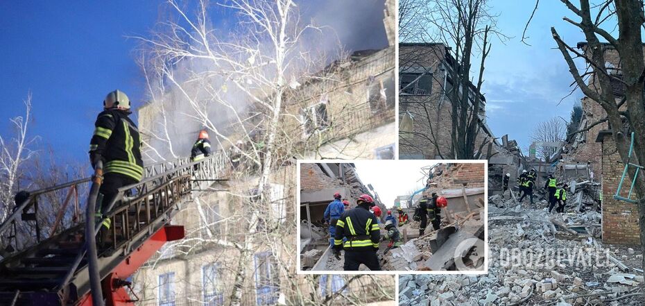 The Russian terrorist country attacked the Kyiv region again