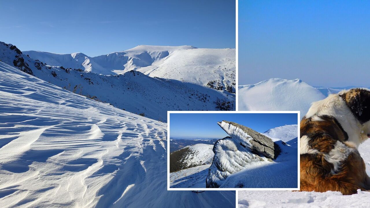 Snow in the Carpathians in March