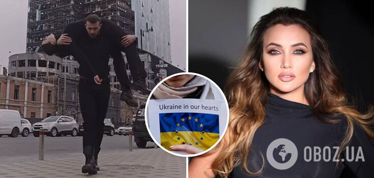 "Let the world not forget": Hanna Rizatdinova performed against the backdrop of Kyiv's destruction and brought the Internet to tears. Video