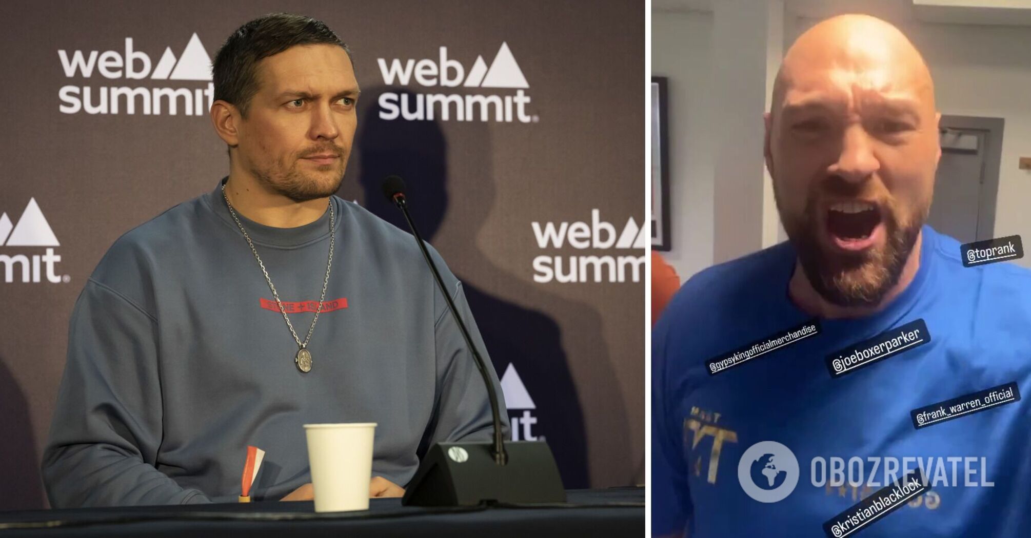 Tyson Fury "lost his mind" after Usyk's response. Video.