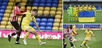Ukraine's football team wins a secret match in England