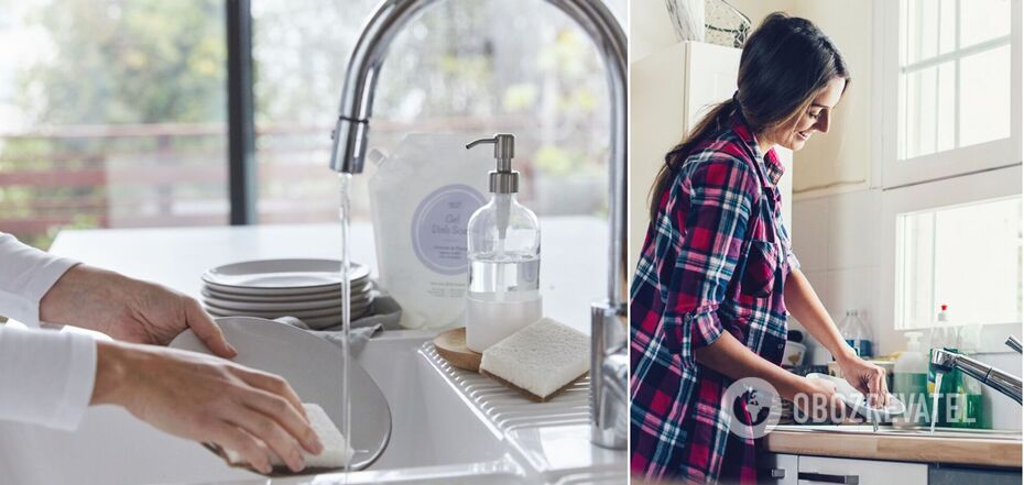 How to wash dishes