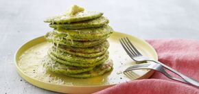 Fluffy pancakes with zucchini and cheese: they turn out to be low-fat