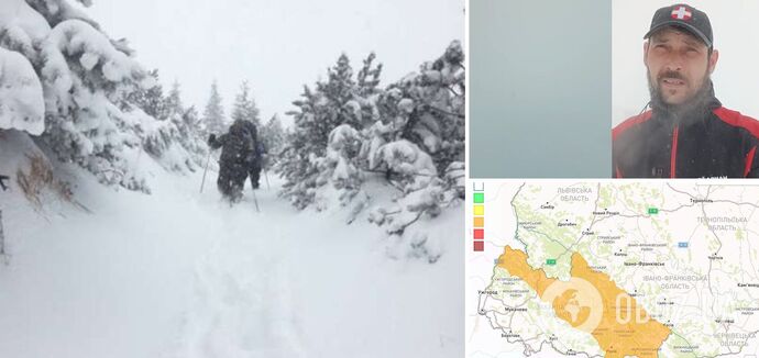 Winter is back in the Carpathians: -4 degrees Celsius outside and piles of snow. Video