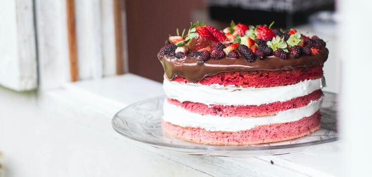 Chocolate frosting cake