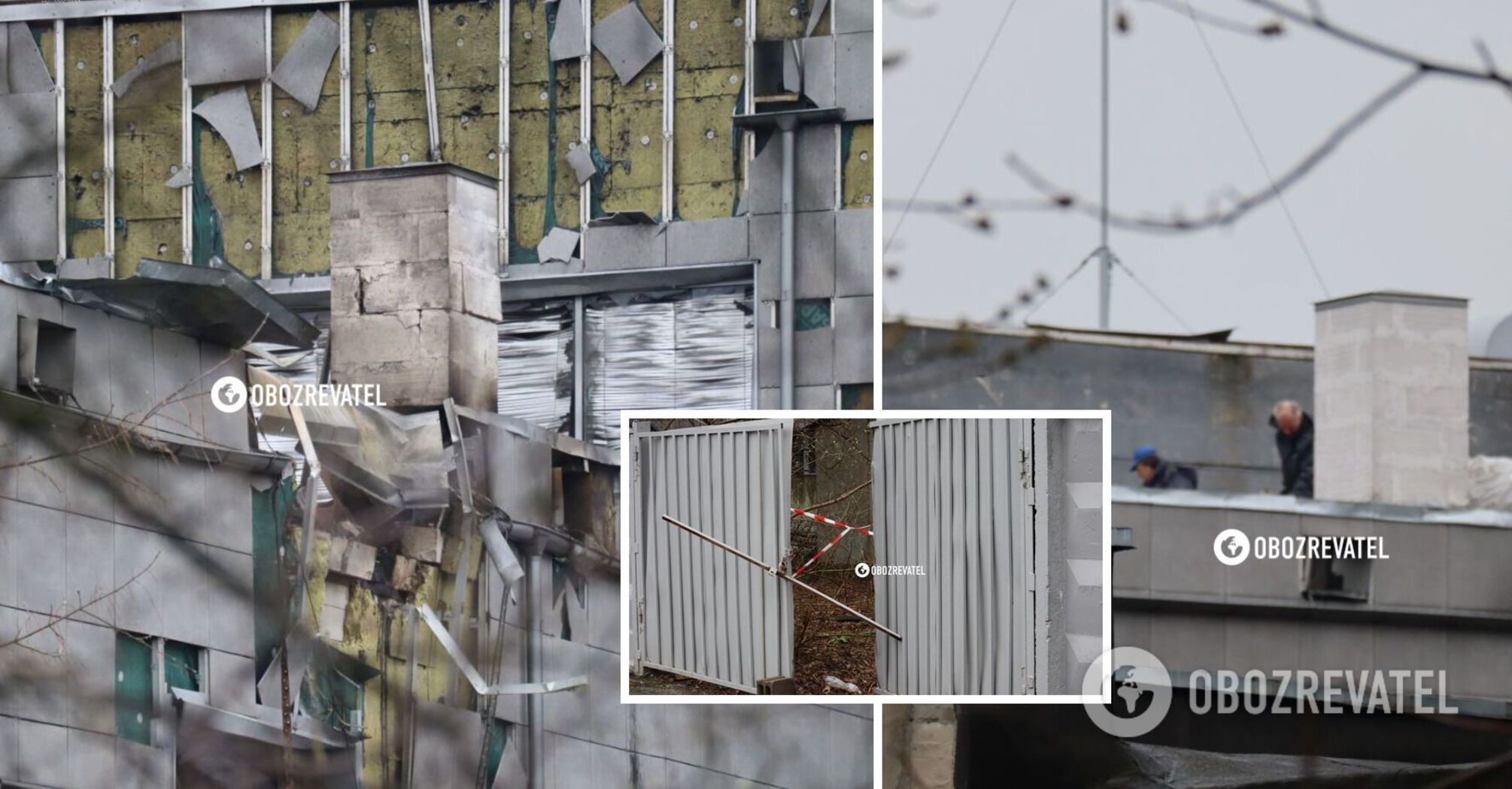 Store employees began to clear the rubble