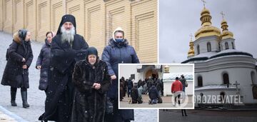 About 300 UOC-MP believers gathered at Lavra in the morning, 