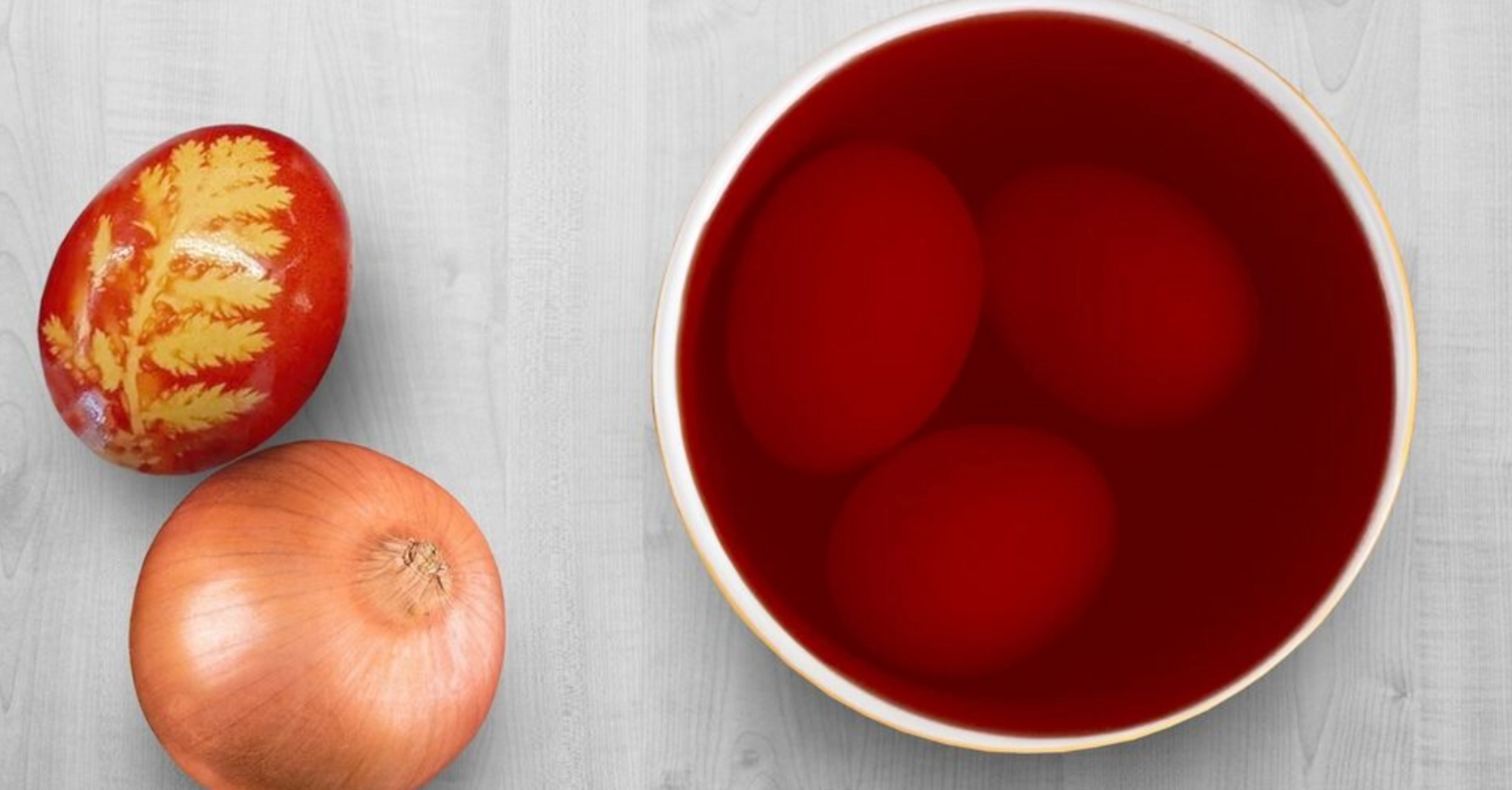 How to dye Easter eggs in the onion husk: the easiest way