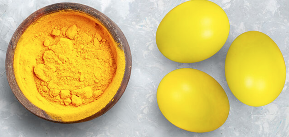 How to dye eggs with turmeric