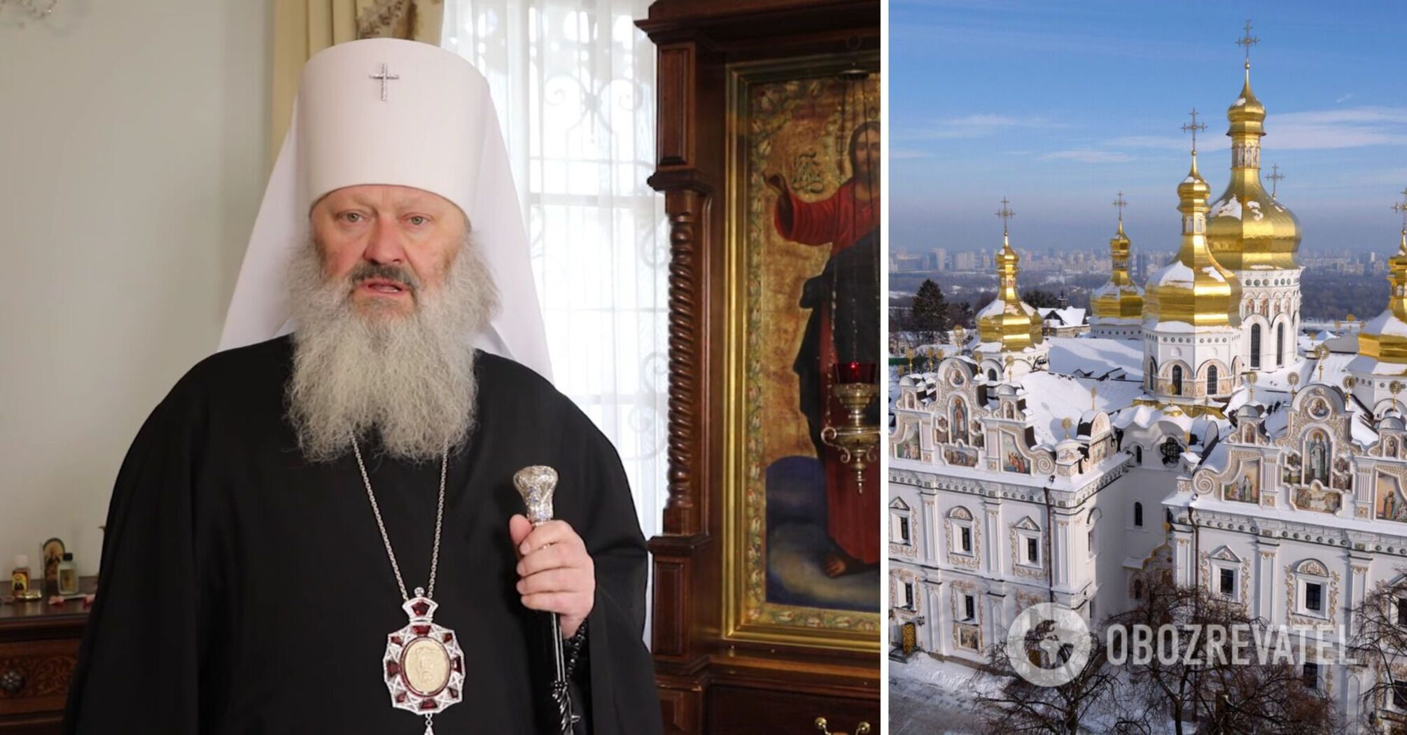 Metropolitan Pavel threatened journalists with a stick and refused to say that Russia attacked Ukraine: he said he would not leave the Lavra. Video.