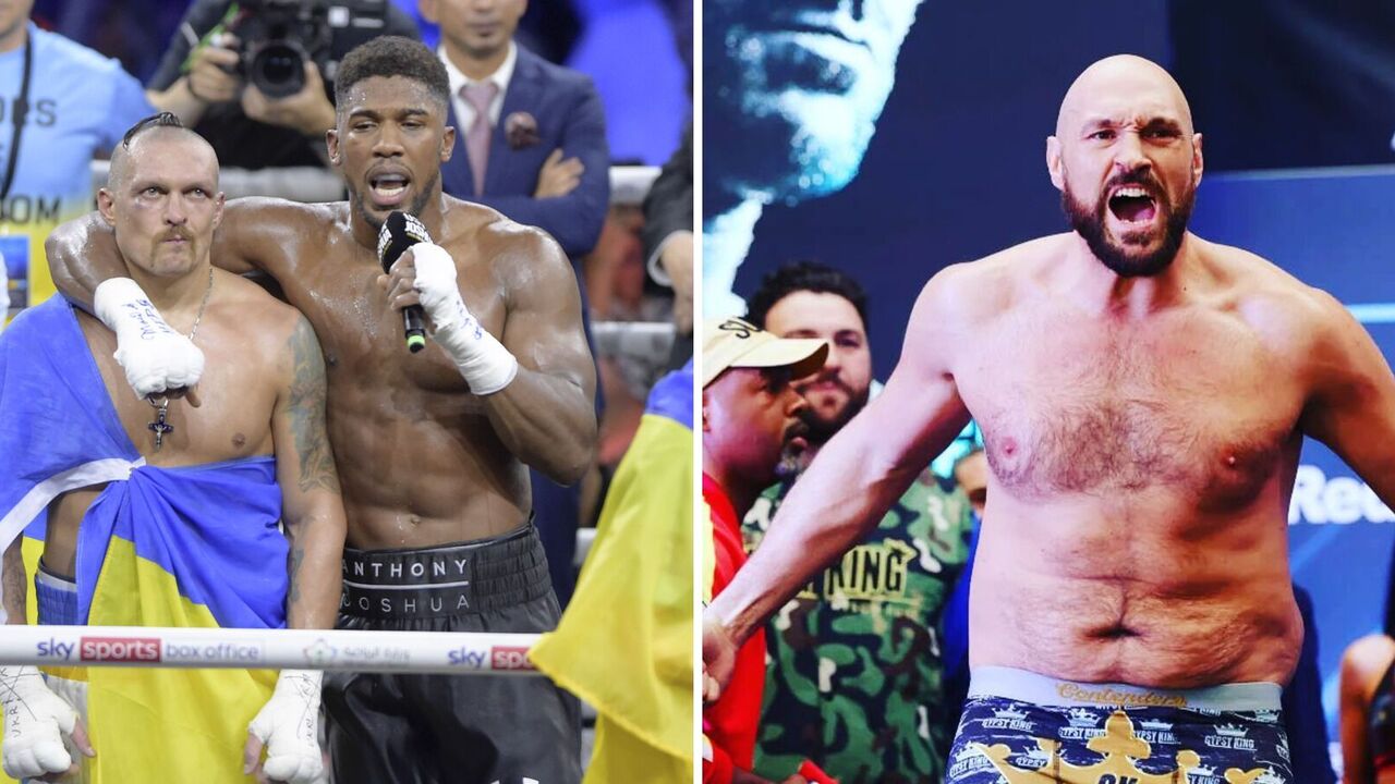 "I'm just happy": Joshua laughs at Usyk-Fury fight cancellation