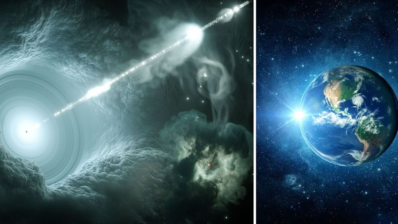 Black hole in a distant galaxy has turned around, sending a beam towards Earth: even physicists are puzzled