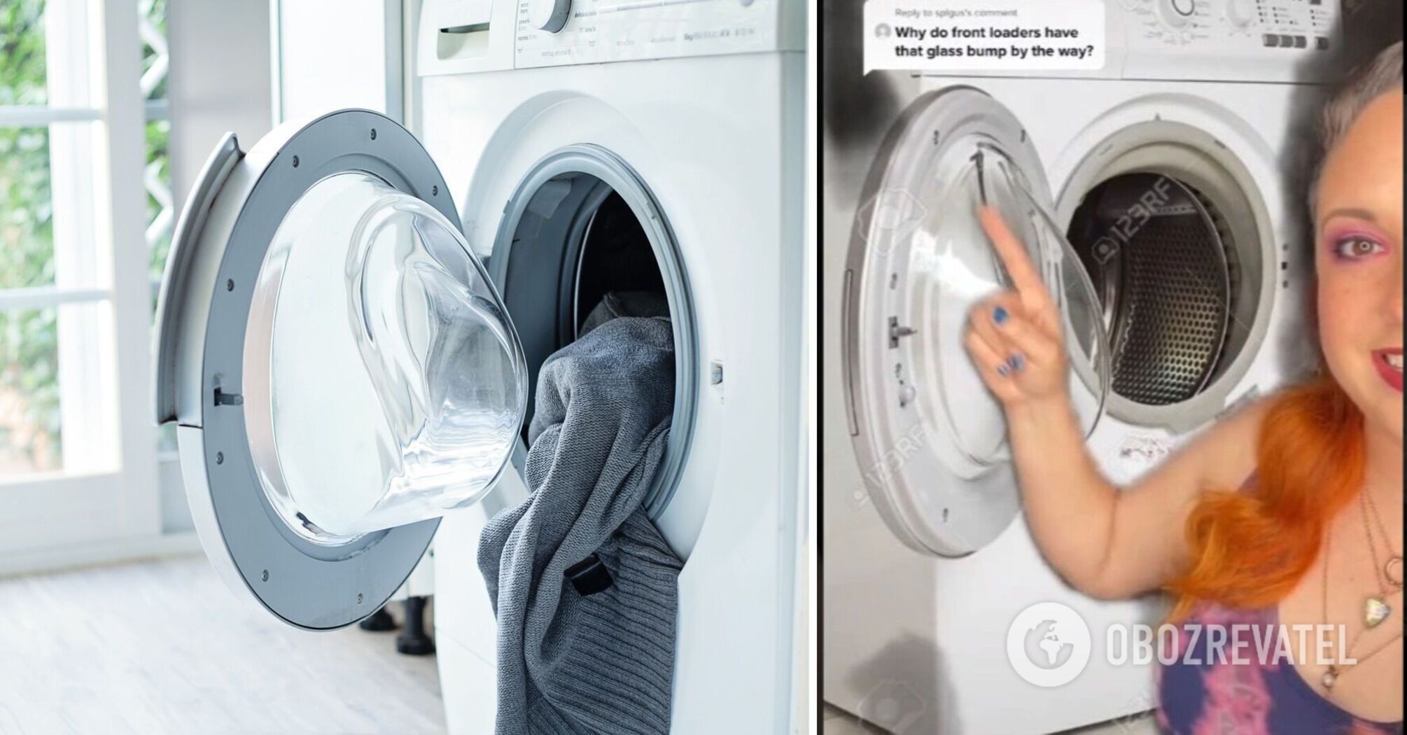 Network revealed the purpose of the bulge on the door of the washing machine