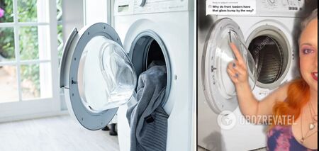 Network revealed the purpose of the bulge on the door of the washing machine