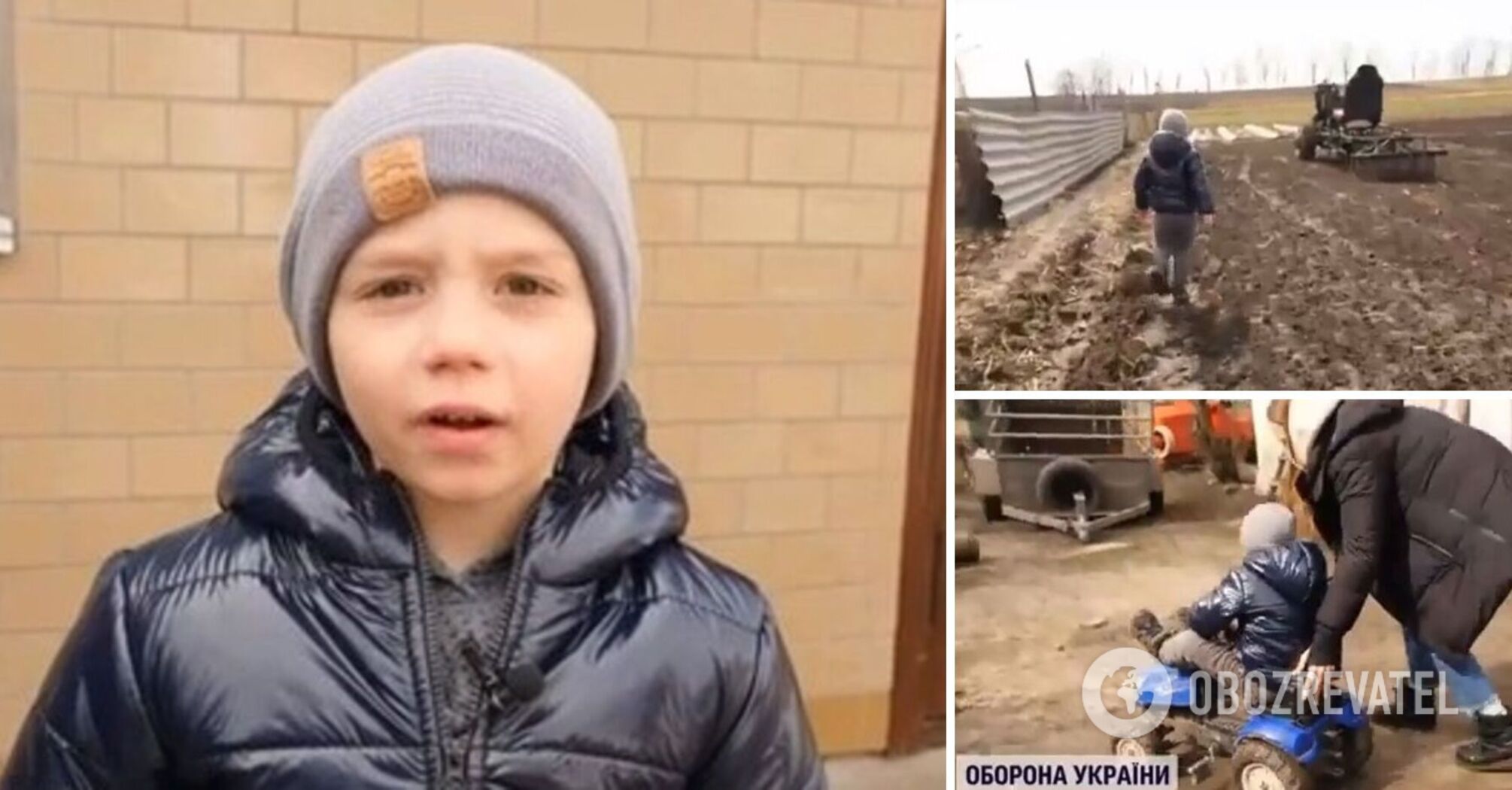 He inspired the whole country: 5-year-old Matviy, the hero of the network, showed his farm. Video.