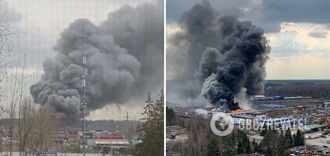 Not a day goes by without a 'cotton': an explosion near Moscow and a large-scale fire in a warehouse. Video.
