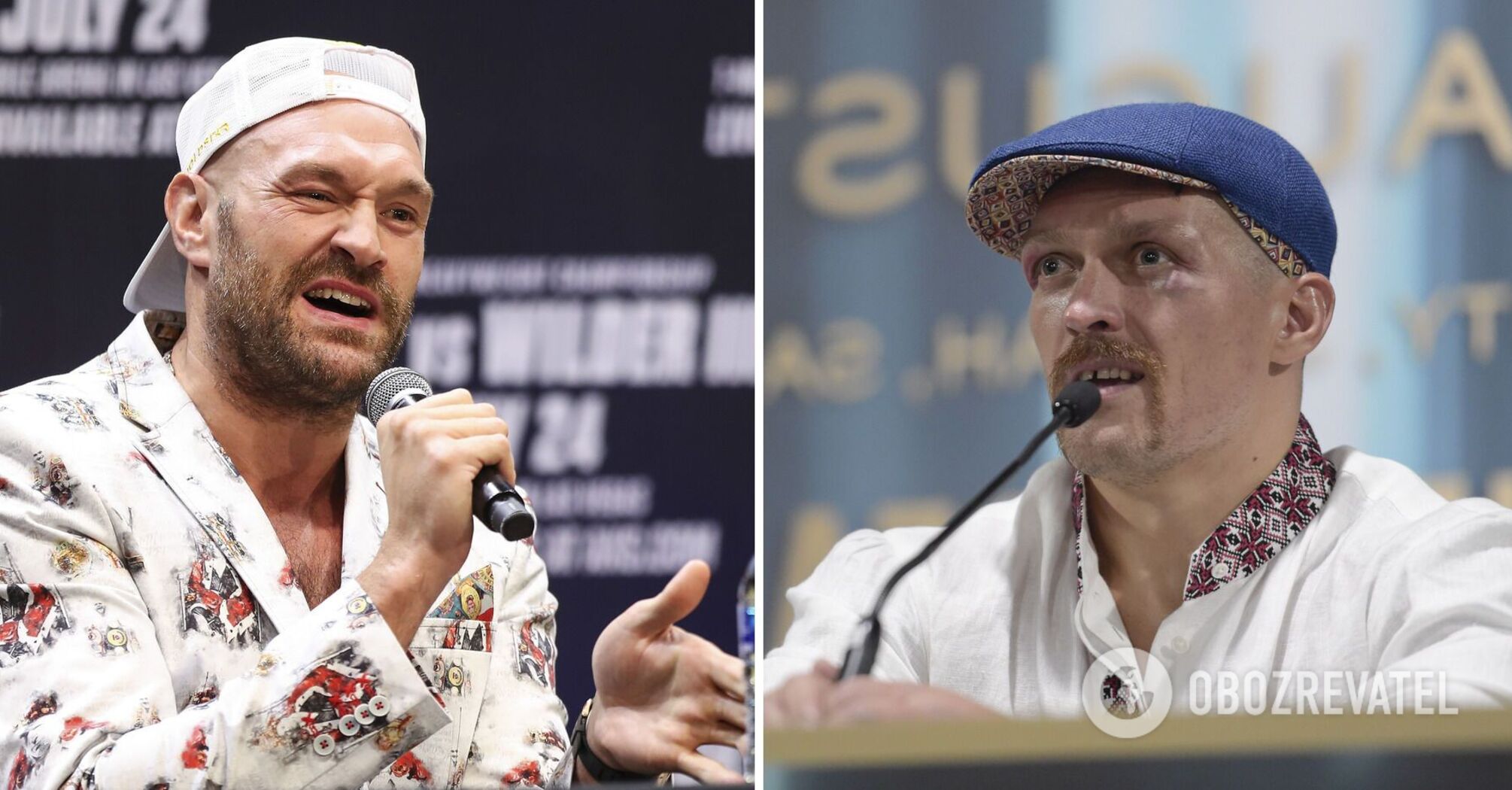 Tyson Fury and Oleksandr Usyk