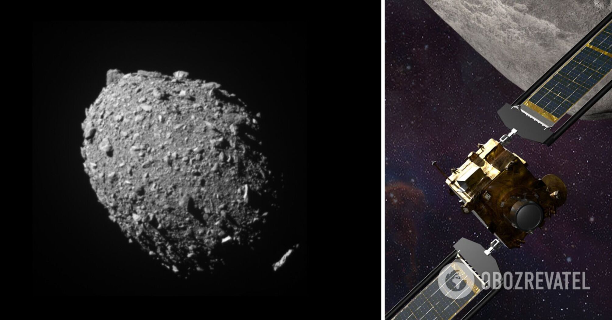 NASA rammed an asteroid for the first time in human history: historic video of the collision