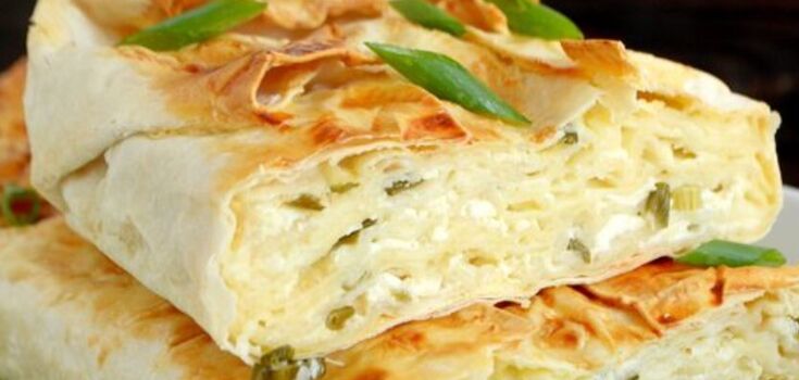 Lazy achma and cheese: you will need pita bread