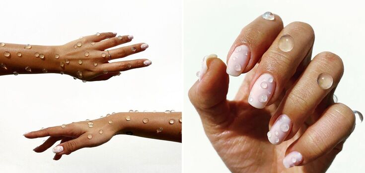 "Bubble" manicure has burst into the trends. What is the bubbles technique that creates the effect of wet nails
