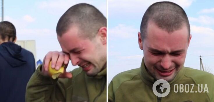 Unable to hold back tears: son calls his mother for the first time since returning from Russian captivity Video.