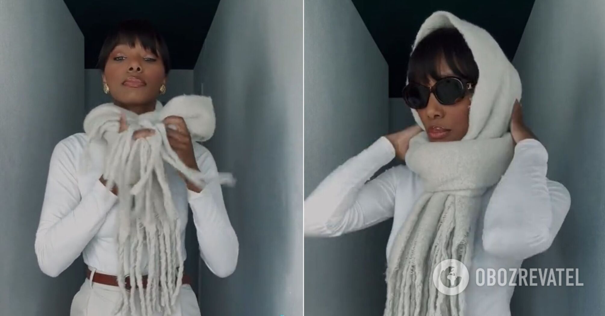 How to create a sophisticated look with an ordinary scarf: this life hack went viral and took over the web. Video.
